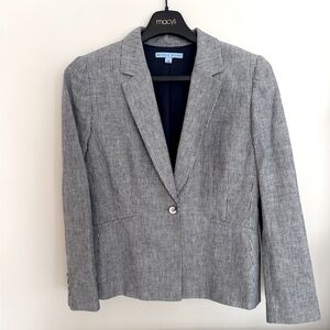 NWOT Antonio Melani Cool Lagoon Louisa Jacket Women’s Size 6 Navy/Ivory Striped